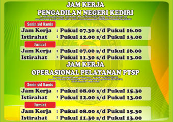 Jam Kerja PN Kediri